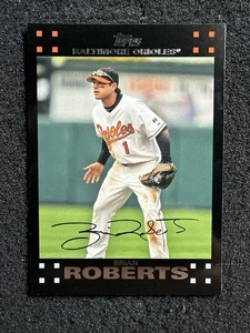 BRIAN ROBERTS #502 2007 Topps Baseball Red Back Parallel Baltimore Orioles - Picture 1 of 2