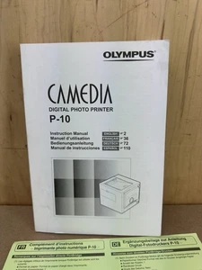 Manuale proprietario stampante fotografica digitale OEM OLYMPUS usato per stampante P-10 - Foto 1 di 8