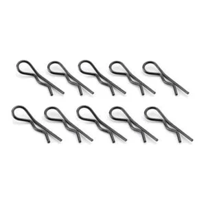 Carson 500908062 Karosserie Splinte 27mm 10 Stück schwarz mittel gebogen - Bild 1 von 1