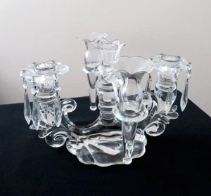 Cambridge 6 Piece Caprice Candelabra Base Arm Vases Boceches Exc Cond 1930-40's - Picture 1 of 13