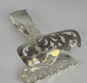 Vtg Godinger Silver Art Co. 1980s Tiffany Reproduction Asparagus Tongs See Pics - Picture 1 of 12