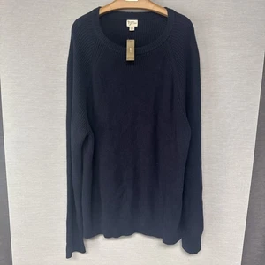 J Crew Heritage Cotton Crewneck Pullover Herren XXL Navy Blau - Bild 1 von 6