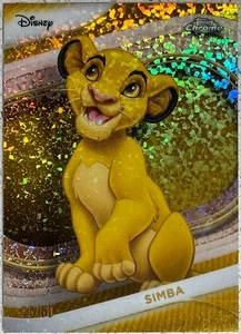 2025 TOPPS CHROME DISNEY SIMBA GOLD MINI DIAMOND 25/50 - Picture 1 of 1