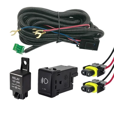 H11 Wire Harness Sockets LED Indicators Switch Fog light For Nissan Sentra 15-18 - Image 1 of 4