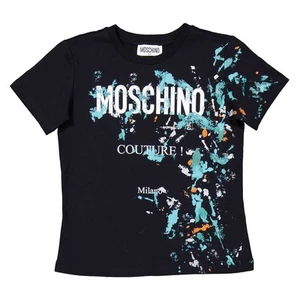 Moschino Boys Graphic Logo Print Crew Neck T-Shirt, Size 6Y - Picture 1 of 2