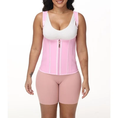 FAJAS Corset For Women Waist Trainer Tummy Control Body Shaper Latex Vest Top - Image 1 of 4