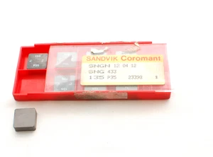 NEW (Qty 8) Sandvik Coromant Carbide Indexable Inserts - SNG 433 Grade P35 - Bild 1 von 3