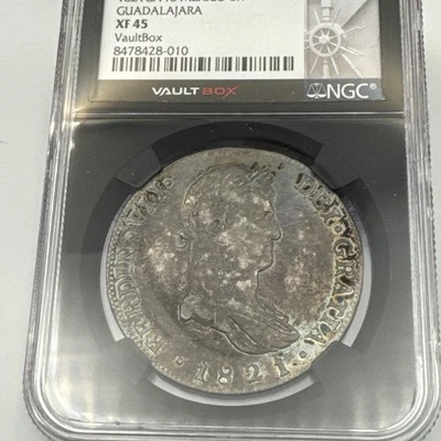 1821GA FS Mexico 8 Reales XF45 NGC Vaultbox - Image 1 of 4