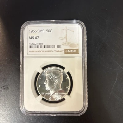 1966 SMS 50C Half Dollar NGC - MS 67 - Image 1 of 2