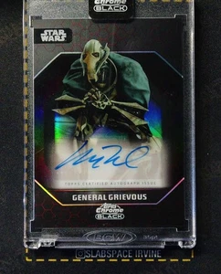 2024 TOPPS CHROME STAR WARS BLACK AUTO GRIEVOUS MATTHEW WOOD (JH2) - Picture 1 of 2
