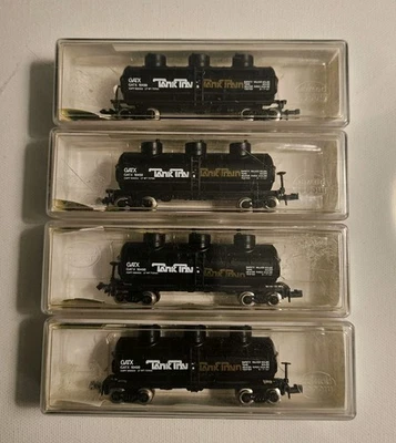 4 N Scale Model Power Tank Train GATX Oil Transport Cars Model Number 3417 - Image 1 of 4