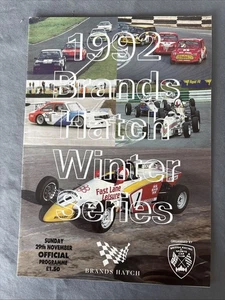 Race Programme 29 November 1993 Brands Hatch Saloons Formula Ford First Mini  A4 - Picture 1 of 1