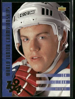 1993-94 Upper Deck #563 Jon Coleman - Image 1 of 2