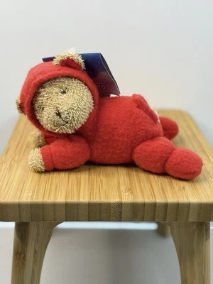 VTG Carters Dreamakers Terry cloth Teddy Bear Plush Red Pajamas 6” Beanbag HTF - Image 1 of 4