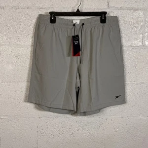 Reebok Men's Regular-Fit Moisture-Wicking 9" Woven Shorts pure grey XL - Picture 1 of 8