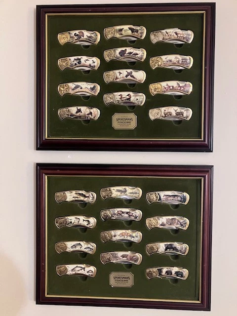 Juego completo, 24 cuchillos Rick B Field's Franklin como nuevos en exhibiciones de distribuidor-RARO Foto 1 de 4