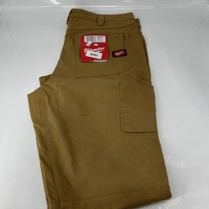 Milwaukee 701K-3830 Mens 38 in. x 30 in. Khaki Cotton/Polyester/Spandex Flex @3 - Picture 1 of 7
