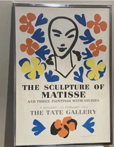 The Sculpture of Matisse Exhibition Poster Framed-Original "The Tate Gallery" - Picture 1 of 5