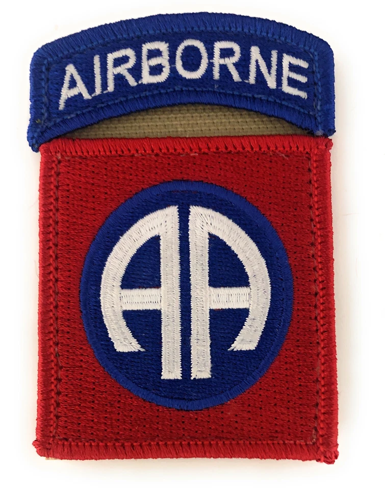 82nd Airborne with Tab Color Patch and Hook Fastener (EACH) - Image 1 of 1