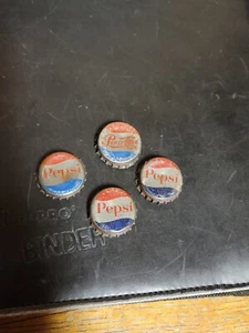 Pepsi Cola Bottle Caps set of 4 VTG 50s 60s nostalgia NOS S3 - Picture 1 of 6