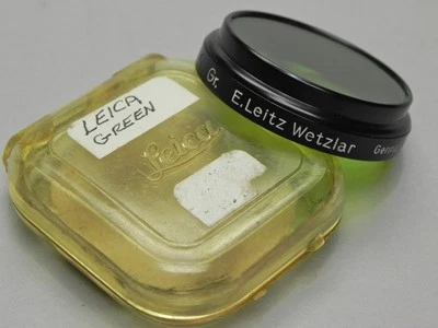 Leica E.Leitz Wetzlar A-36 Black Rim Gr. Green Filter ......... MINT - Image 1 of 2
