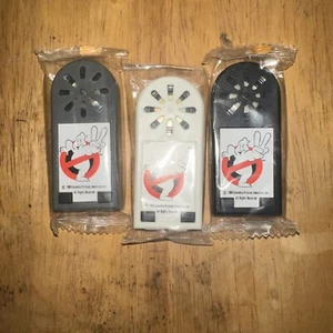 SET 3 Hardees 1989 Ghostbusters 2 II PROTON PACK Noise Makers Sealed - Bild 1 von 3