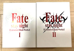 Fate Stay Night Unlimited Blade Works Box Set 1 & 2 Limited Blu-Ray Tested - Imagen 1 de 3