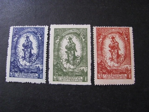 Liechtenstein Stamp Set Scott # 47-49 Cover