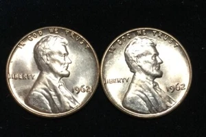 Atemberaubende Stempelglanz Edelstein Rolle 1962 Lincoln Blazing RED Cents - Bild 1 von 3