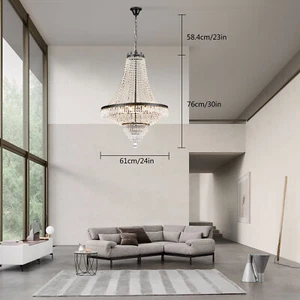 K9 Modern Ceiling Light Lamp Pendant Fixture Lighting Elegant Crystal Chandelier - Picture 1 of 12
