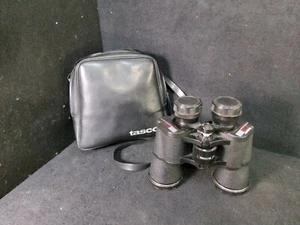 Vintage Tasco 2023 10x50mm Zip Focus Wide Angle Binoculars with case - Picture 1 of 12