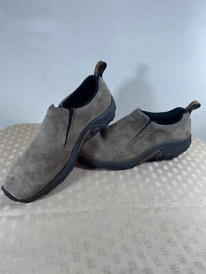 Zapatos sin cordones Merrell Jungle Mocasín de cuero sin usar talla 10,5 marrón ahumado J60787 Foto 1 de 4