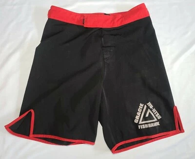 Pantalones Cortos Gracie Fishhawk FL Negros Jiu Jitsu MMA UFC Lucha Para Hombre Talla 30 Foto 1 de 4