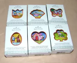 Hallmark 2017 AUSSTECHER Durch das Jahr 6er Set Andenken Ornamente NEU - Bild 1 von 2