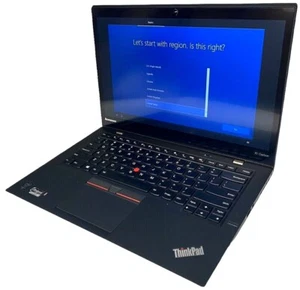 Lenovo ThinkPad X1 Carbon 3rd Gen i7-5600U 2.60GHz 8GB Ram 256GB SSD Win 10 Home - Picture 1 of 11