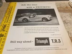 1958 TRIUMPH TR3 Original Sales Advert - Bild 1 von 1