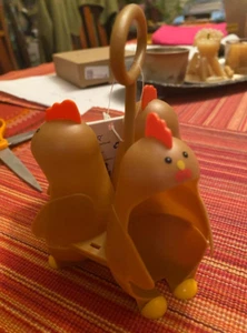 Target Bullseye Vivitar Chicken Shaped 3 Boiled Egg Holder / Rack - Picture 1 of 3