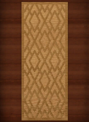 Yellow Diamond Lines Criss-Cross Bordered Transitional Area Rug Geometric DV1 - Image 1 of 2