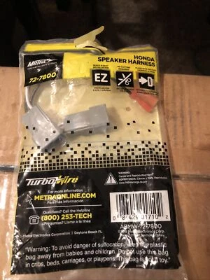 Arnés de cables de altavoz Metra 72-7800 Honda Foto 1 de 4