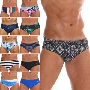 Men's Board Shorts Swimming Briefs Trunks Swimsuit Underwear Bikini Quick Drying - Picture 1 of 20