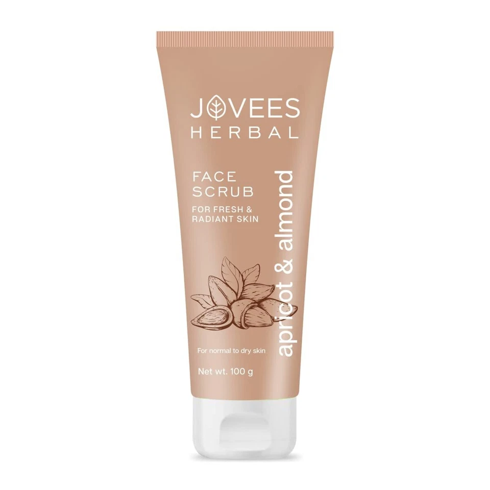 Jovees Herbal Apricot And Almond Face Scrub For Normal To Dry Skin 100g - Image 1 of 4
