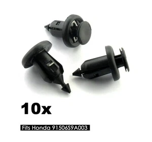 10 x 10mm Honda Bumper Clips Push Rivet Fastener Fixing Fit Honda Civic Jazz - Picture 1 of 1