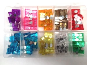 ASSORTED BOX BLADE FUSES 3AMP to 30AMP - Picture 1 of 1