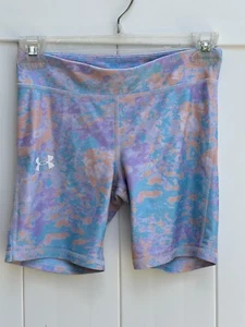 Under Armour Girls Medium Bike Running Shorts Violet, Peach, Gray, Aqua Athletic - Picture 1 of 2