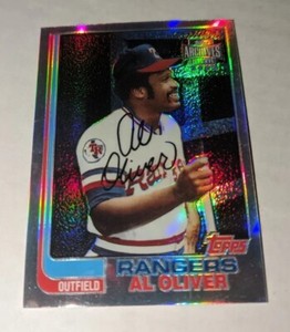 2002 Topps Archives Reserve #3 Al Oliver Refractor Card Texas Rangers MLB