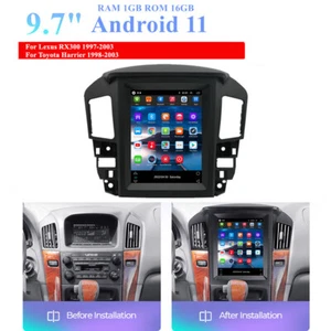 9.7" Android 11 Stereo Radio GPS Player For 1997-2003 Lexus RX300 Toyota Harrier - Picture 1 of 22