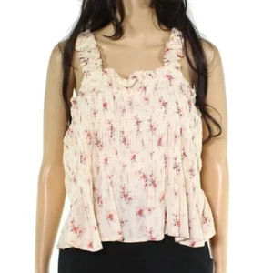 women's New Live 4 Truth XL babydoll floral smock pink tank top - Picture 1 of 9