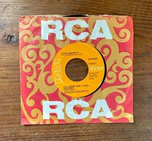 Love Society Don't Worry Baby You Know How I Feel RCA 74-0257 Stereo 45 RPM NM - Picture 1 of 3