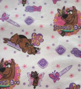 scooby doo fun fabric print flannel piece 11 x 9 inch - Picture 1 of 2