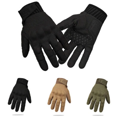 Тактические перчатки на все пальцы тренировочные охотничьи походные уличные варежки с сенсорным экраном - Изображение 1 из 4